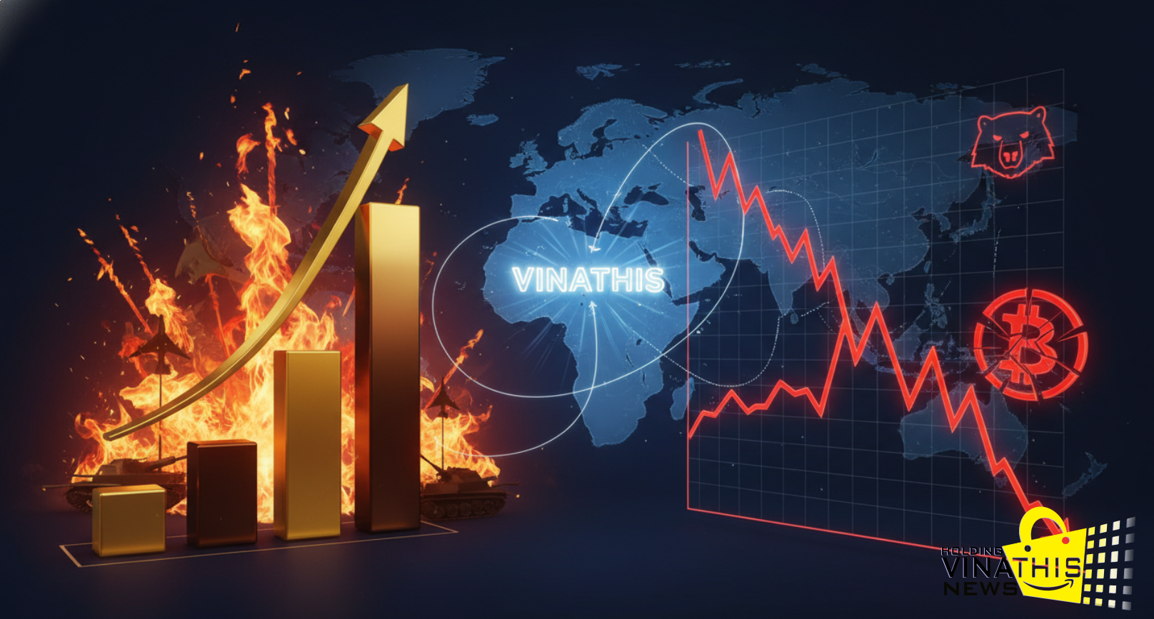 THỊ TRƯỜNG CHỨNG KHOÁN, VÀNG VÀ BITCOIN TOÀN CẦU
